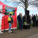 Standing for Peace event took place at Arthur’s Quay Park on Sat, Feb 25, 2023 in honour of the 1 year anniversary of the war in Ukraine.  Picture: Farhan Saeed/ilovelimerick