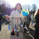 Standing for Peace event took place at Arthur’s Quay Park on Sat, Feb 25, 2023 in honour of the 1 year anniversary of the war in Ukraine.  Picture: Farhan Saeed/ilovelimerick