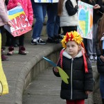 Standing for Peace event took place at Arthur’s Quay Park on Sat, Feb 25, 2023 in honour of the 1 year anniversary of the war in Ukraine.  Picture: Farhan Saeed/ilovelimerick