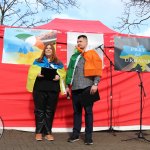 Standing for Peace event took place at Arthur’s Quay Park on Sat, Feb 25, 2023 in honour of the 1 year anniversary of the war in Ukraine.  Picture: Farhan Saeed/ilovelimerick