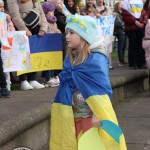 Standing for Peace event took place at Arthur’s Quay Park on Sat, Feb 25, 2023 in honour of the 1 year anniversary of the war in Ukraine.  Picture: Farhan Saeed/ilovelimerick