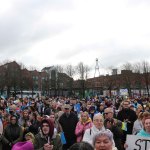Standing for Peace event took place at Arthur’s Quay Park on Sat, Feb 25, 2023 in honour of the 1 year anniversary of the war in Ukraine.  Picture: Farhan Saeed/ilovelimerick