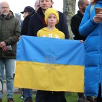 Standing for Peace event took place at Arthur’s Quay Park on Sat, Feb 25, 2023 in honour of the 1 year anniversary of the war in Ukraine.  Picture: Farhan Saeed/ilovelimerick