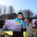 Standing for Peace event took place at Arthur’s Quay Park on Sat, Feb 25, 2023 in honour of the 1 year anniversary of the war in Ukraine.  Picture: Farhan Saeed/ilovelimerick