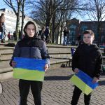 Standing for Peace event took place at Arthur’s Quay Park on Sat, Feb 25, 2023 in honour of the 1 year anniversary of the war in Ukraine.  Picture: Farhan Saeed/ilovelimerick