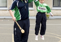 04/06/2015
St Brigid's NS were awarded their 5th Green Flag and Limerick manager TJ Ryan and Limerick hurler Kevin Downes were on hand to help the students raise the flag.
Pictured during a hurling training session is Emily O'Callaghan-Smith, 1st class, along with hurling coach Mike Power, Claughaun GAA club.
St Brigid's NS, Singland, Limerick.
Picture credit: Diarmuid Greene