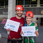 Pupils, parents, teachers and past pupils took to the dizzy heights of Thomond Park today, Friday June 20th to raise funds for Glin’s national school, St. Fergus NS. Picture: Olena Oleksienko/ilovelimerick