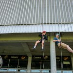 Pupils, parents, teachers and past pupils took to the dizzy heights of Thomond Park today, Friday June 20th to raise funds for Glin’s national school, St. Fergus NS. Picture: Olena Oleksienko/ilovelimerick