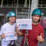 Pupils, parents, teachers and past pupils took to the dizzy heights of Thomond Park today, Friday June 20th to raise funds for Glin’s national school, St. Fergus NS. Picture: Olena Oleksienko/ilovelimerick