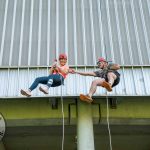 Pupils, parents, teachers and past pupils took to the dizzy heights of Thomond Park today, Friday June 20th to raise funds for Glin’s national school, St. Fergus NS. Picture: Olena Oleksienko/ilovelimerick