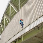 St Gabriels Foundation Abseil fundraiser took place on Friday, September 15 at Thomond Park Limerick. Picture:  Olena Oleksienko/ilovelimerick