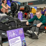 A 24 hour World Record Rowing attempt by Therapist and experienced rower Kate Healy, at Crescent Shopping Centre in aid of St Gabriel’s Foundation took place November 29-30, 2024. Picture: Picture: Olena Oleksienko/ilovelimerick