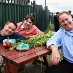 Pat Conway, Patricia Casey and Seamus Lennon enjoying themselves at the St. Munchin's Community Allotments Party at St Munchins Community Centre, Ballynanty, Thursday, June 14th, 2018. Picture: Sophie Goodwin/ilovelimerick.