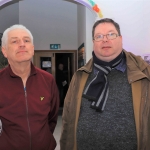 Pictured at the St Munchin's Photography Club's 'Moments in Time' Exhibition in the Belltable Arts Hub Nial Cusac and Patrick Corr. Picture: Conor Owens/ilovelimerick.