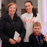 Pictured at the St Munchin's Photography Club's 'Moments in Time' Exhibition in the Belltable Arts Hub are Mercedi Doyle, Sarah Daly and Reuben Daly. Picture: Conor Owens/ilovelimerick.