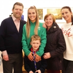 Pictured at the St Munchin's Photography Club's 'Moments in Time' Exhibition in the Belltable Arts Hub are John Doyle, Aoife Doyle, Reuben Daly, Mercedi Doyle and Sarah Daly. Picture: Conor Owens/ilovelimerick.
