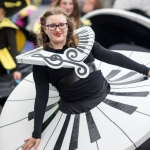 REPRO FREE 17/03/17 Roisin McCoy, Spotlight Stage school at the annual St Patrick’s Day parade in Limerick. Limerick celebrated in style and colour as around 4,000 participants marched down the city’s main street (O’Connell Street) for the annual St Patrick’s Day parade. The inclement weather failed to dampen the spirits of the estimated 50,000 people who cheered and encouraged the almost 100 different community and theatre groups, companies, sports clubs and bands who entertained the spectators along the route. Fourteen-year-old Limerick Person of the Year and cyberbullying campaigner Luke Culhane led out the parade, which this year had as its theme Our Stories – this is where we belong. Picture Sean Curtin True Media.