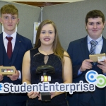 22/03/2018
Eoienn Ferron, Breda Magner and Evan Condon from Desmond College, Newcastle West pictured with their exhibit "Cycle Safe 2000" at the Limerick Local Enterprise Office, Student Enterprise Programme Final Exhibition and Awards Presentation which took place at the Southcourt Hotel, Limerick.
Don Moloney / Press 22