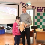 Pictured are the staff and students of Down Syndrome Limerick welcoming the Liam McCarthy cup along with retired hurler Seamus Hickey. Picture: Orla McLaughlin/ilovelimerick.