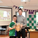 Pictured are the staff and students of Down Syndrome Limerick welcoming the Liam McCarthy cup along with retired hurler Seamus Hickey. Picture: Orla McLaughlin/ilovelimerick.