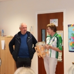 Pictured are the staff and students of Down Syndrome Limerick welcoming the Liam McCarthy cup along with retired hurler Seamus Hickey. Picture: Orla McLaughlin/ilovelimerick.