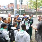 Pictured on the site visit of Limerick city for the Tag Rugby World Cup event coming to the University of Limerick in 2021 is the South African tag rugby team. Picture: Conor Owens/ilovelimerick.