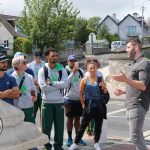 Pictured on the site visit of Limerick city for the Tag Rugby World Cup event coming to the University of Limerick in 2021 is the South African tag rugby team. Picture: Conor Owens/ilovelimerick.