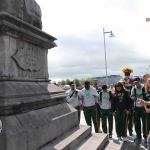 Pictured on the site visit of Limerick city for the Tag Rugby World Cup event coming to the University of Limerick in 2021 is the South African tag rugby team. Picture: Conor Owens/ilovelimerick.