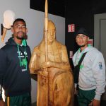 Pictured on the site visit of Limerick city for the Tag Rugby World Cup event coming to the University of Limerick in 2021 is the South African tag rugby team. Picture: Conor Owens/ilovelimerick.