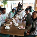 Pictured on the site visit of Limerick city for the Tag Rugby World Cup event coming to the University of Limerick in 2021 is the South African tag rugby team. Picture: Conor Owens/ilovelimerick.