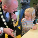 Tait House hosted a fundraiser for local group of bereaved parents, Lost Futures on September 6 at Mr.Tait\'s Cafe. Cllr Daniel Butler, Mayor of the Metropolitan District of Limerick and Roisin Upton, Limerick hockey player visited the children in the Tait House Creche. Picture: Baoyan Zhang/ilovelimerick