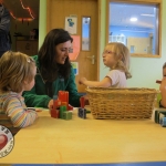 Tait House hosted a fundraiser for local group of bereaved parents, Lost Futures on September 6 at Mr.Tait's Cafe. Cllr Daniel Butler, Mayor of the Metropolitan District of Limerick and Roisin Upton, Limerick hockey player visited the children in the Tait House Creche. Picture: Baoyan Zhang/ilovelimerick