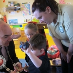 Tait House hosted a fundraiser for local group of bereaved parents, Lost Futures on September 6 at Mr.Tait's Cafe. Cllr Daniel Butler, Mayor of the Metropolitan District of Limerick and Roisin Upton, Limerick hockey player visited the children in the Tait House Creche. Picture: Baoyan Zhang/ilovelimerick
