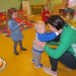 Tait House hosted a fundraiser for local group of bereaved parents, Lost Futures on September 6 at Mr.Tait\'s Cafe. Cllr Daniel Butler, Mayor of the Metropolitan District of Limerick and Roisin Upton, Limerick hockey player visited the children in the Tait House Creche. Picture: Baoyan Zhang/ilovelimerick