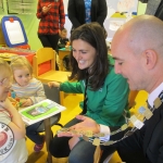 Tait House hosted a fundraiser for local group of bereaved parents, Lost Futures on September 6 at Mr.Tait\'s Cafe. Cllr Daniel Butler, Mayor of the Metropolitan District of Limerick and Roisin Upton, Limerick hockey player visited the children in the Tait House Creche. Picture: Baoyan Zhang/ilovelimerick
