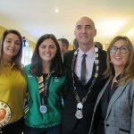 Tait House hosted a fundraiser for local group of bereaved parents, Lost Futures on September 6 at Mr.Tait's Cafe. Pictured: Simone Dillon, Tait House, Roisin Upton, Limerick hockey player, with Cllr Daniel Butler,  Mayor of the Metropolitan District of Limerick and Tracey Corbett Lynch, CEO of Tait House. Picture: Baoyan Zhang/ilovelimerick