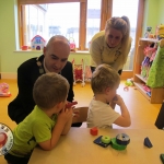 Tait House hosted a fundraiser for local group of bereaved parents, Lost Futures on September 6 at Mr.Tait\'s Cafe. Cllr Daniel Butler, Mayor of the Metropolitan District of Limerick and Roisin Upton, Limerick hockey player visited the children in the Tait House Creche. Picture: Baoyan Zhang/ilovelimerick