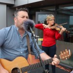 A Tribute to Frontline Heroes organised by Una Heaton and broadcast live on Ilovelimerick's Facebook took place on the roof of the Limerick Strand Hotel to raise much needed donations for Pieta House. To donate go to https://www.justgiving.com/fundraising/thankyouforpietahouse. Picture: Richard Lynch/ilovelimerick