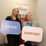 Pictured at the launch of Threshold's new Advice Clinic in Limerick Citizens Information Centre is Edel Conlon, Southern Regional Manager of Threshold and Marrion Browne, Manager of Limerick Citizens Information Centre. Picture: Conor Owens/IloveLimerick.