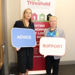 Pictured at the launch of Threshold's new Advice Clinic in Limerick Citizens Information Centre is Edel Conlon, Southern Regional Manager of Threshold and Marrion Browne, Manager of Limerick Citizens Information Centre. Picture: Conor Owens/IloveLimerick.