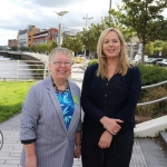 Pictured at the launch of Threshold's new Advice Clinic in Limerick Citizens Information Centre is Marrion Browne, Manager of Limerick Citizens Information Centre, and Edel Conlon, Southern Regional Manager of Threshold. Picture: Conor Owens/IloveLimerick.