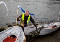 O3.04.15             NO REPRO FEE
Paul O'Connell, AP McCoy and JP McManus kick-start the Team Limerick Clean-Up(TLC). Over 10,000 Volunteers hit the streets of Limerick City and County for the Country's biggest ever Clean-Up. 
Taking part in the event at Clancy strand was Robert Small from the Ilen Boat School. Picture: Alan Place/FusionShooters.