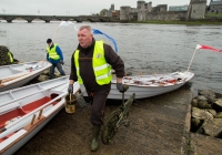 O3.04.15             NO REPRO FEE             
Paul O'Connell, AP McCoy and JP McManus kick-start the Team Limerick Clean-Up(TLC). Over 10,000 Volunteers hit the streets of Limerick City and County for the Country's biggest ever Clean-Up. 
Taking part in the event at Clancy strand was Robert Small from the Ilen Boat School. Picture: Alan Place/FusionShooters.