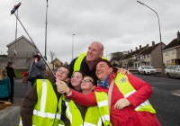 O3.04.15             NO REPRO FEE             
Paul O'Connell, AP McCoy and JP McManus kick-start the Team Limerick Clean-Up(TLC). Over 10,000 Volunteers hit the streets of Limerick City and County for the Country's biggest ever Clean-Up. 
Paul O'Connell was happy top pose for a selfie with , Patrick Finucane, Charley Lynch, Luke Finucane and Mary Fitzpatrick who were out doing their bit for the Team Limerick Clean-Up at Southill. Picture: Alan Place/FusionShooters.