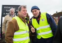 O3.04.15             NO REPRO FEE             
Paul O'Connell, AP McCoy and JP McManus kick-start the Team Limerick Clean-Up(TLC). Over 10,000 Volunteers hit the streets of Limerick City and County for the Country's biggest ever Clean-Up. 
JP McManus pictured with Fr. Pat Hogan at O'Malley Park Southill during the Team Limerick Clean Up. Picture: Alan Place/FusionShooters.