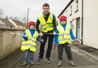 03.04.15  NO REPRO FEE
Paul O'Connell, AP McCoy and JP McManus kick-start the Team Limerick Clean-Up (TLC). Over 10,000 volunteers hit the streets of Limerick City and County for the country's biggest ever Clean-Up. Limerick senior hurler Donal O'Grady joined Team Limerick Clean-Up volunteers, brothers Jack Giltenane, aged 8, and Dara Giltenane, aged 5, from Ballingarry, Co. Limerick. Picture credit: Diarmuid Greene/Fusionshooters