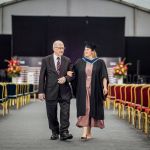 No Repro Fee
Svetlana pavlenko (studying Photography ) with her grandad Clem Garvey from Murroe, Limerick  pictured as the first full generation of TUS students conferred today on the university's Moylish campus 
Thursday marked the first day of the Technological University of the Shannon's conferring ceremonies on the University's Moylish campus, where the first full generation of TUS graduates were among those being awarded.
Many of the graduates began their TUS journey four years ago when the university was established in October 2021.
This morning's ceremony celebrated graduates from the Limerick School of Art and Design - one of Europe's leading fine art, design and creative media schools.
Pic. Brian Arthur