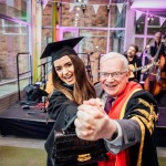 No Repro Fee
Brianna Lorenz from Lisdoonvarna Clare who studied Graphic design is taken on a celebratory dance with President of TUS – Professor Vincent Cunnane as the first full generation of TUS students conferred today on the university's Moylish campus 
Thursday marked the first day of the Technological University of the Shannon's conferring ceremonies on the University's Moylish campus, where the first full generation of TUS graduates were among those being awarded.
Many of the graduates began their TUS journey four years ago when the university was established in October 2021.
This morning's ceremony celebrated graduates from the Limerick School of Art and Design - one of Europe's leading fine art, design and creative media schools.
Pic. Brian Arthur