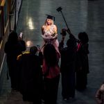 No Repro Fee
Precious akinsanya  from Cork city and studying Property MGMT is filmed by her friends as the first full generation of TUS students conferred today on the university's Moylish campus 
Thursday marked the first day of the Technological University of the Shannon's conferring ceremonies on the University's Moylish campus, where the first full generation of TUS graduates were among those being awarded.
Many of the graduates began their TUS journey four years ago when the university was established in October 2021.
This morning's ceremony celebrated graduates from the Limerick School of Art and Design - one of Europe's leading fine art, design and creative media schools.
Pic. Brian Arthur