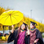 No Repro Fee
Haleema nasir originally of Pakistan ,but living in limerick city and Harshali jagtap of India ,also now living in Limerick and both studied Software development pictured on Friday running from the showers as the first full generation of TUS students conferred over the last 2 days on the University's Moylish campus 
Friday marked day 2 of the Technological University of the Shannon's conferring ceremonies on the University's Moylish campus, where the first full generation of TUS graduates were among those being awarded.
Many of the graduates began their TUS journey four years ago when the university was established in October 2021.
Pic. Brian Arthur